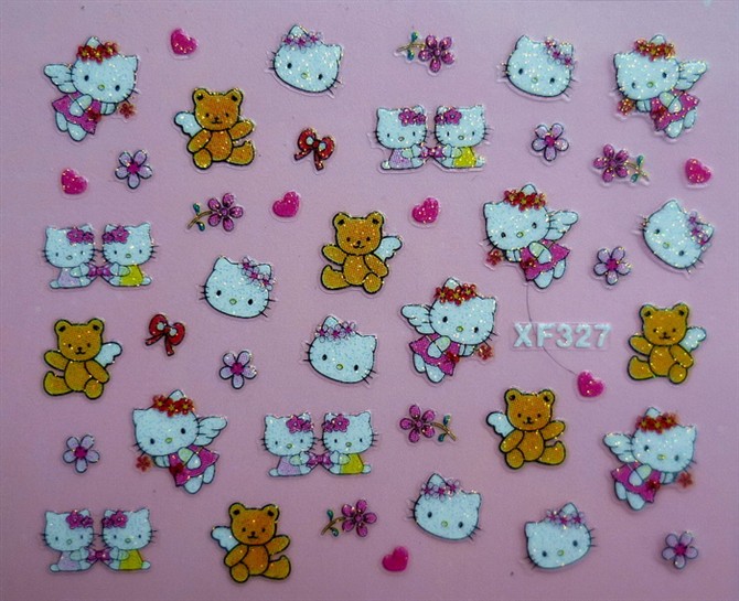 3D Nail Sticker Decal Hello Kitty designs for Nail Art & others decoration
