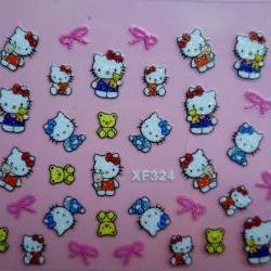 3D Nail Sticker Decal Hello Kitty designs for Nail Art & others decoration